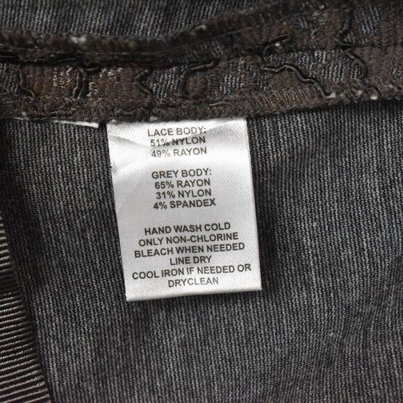 Loft Women's Size 4 Straight & Pencil Skirt Brown Nylon Zip Floral - Picture 8 of 8